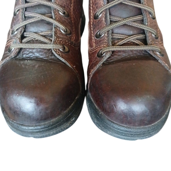 Timberland Pro Womens Titan Brown Leather Oxford Powerfit Work Shoes sz 8W - Picture 4 of 13